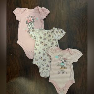 Disney Minnie Mouse and Friends Pink Bodysuit Set